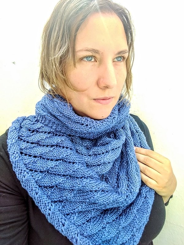 Overlapping Waves Knit Shawl Pattern Instructions