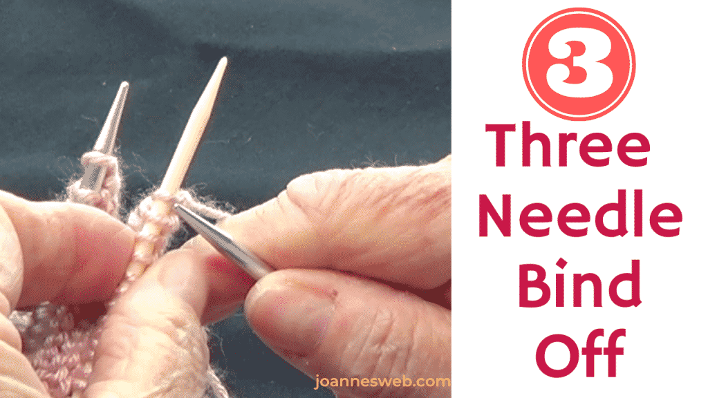 three needle binds off invisible seams