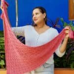 Butterfly Stitch Knitting Shawl