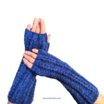 Heart Ridge Fingerless Gloves