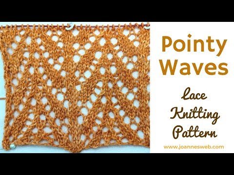 Pointy Waves Knitting Patternn