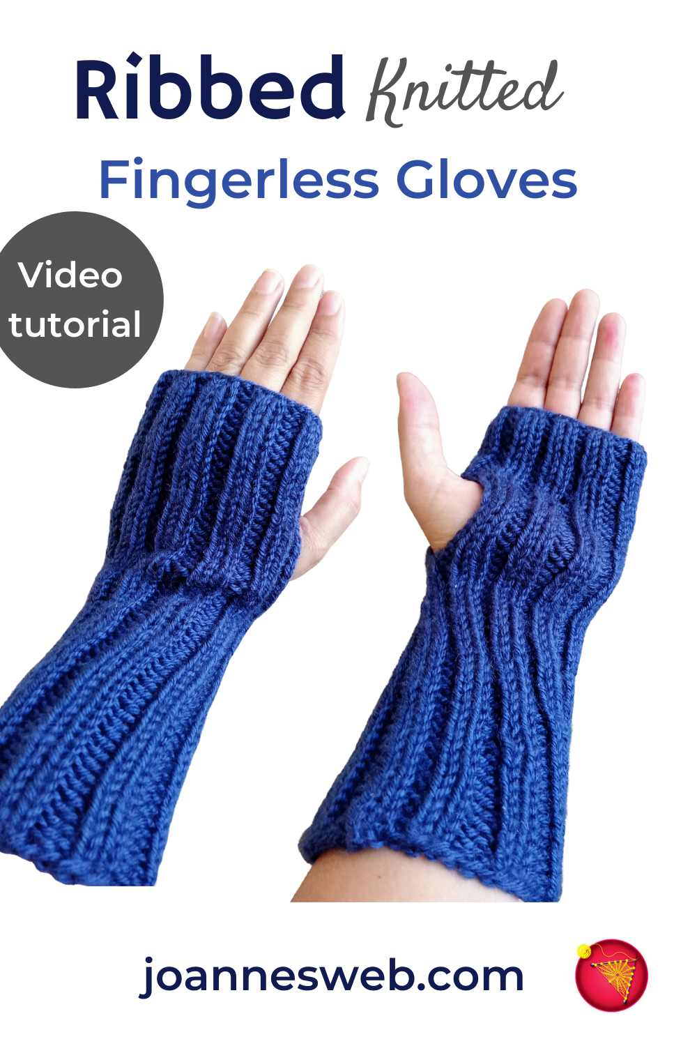 How to knit ribbed fingerless gloves