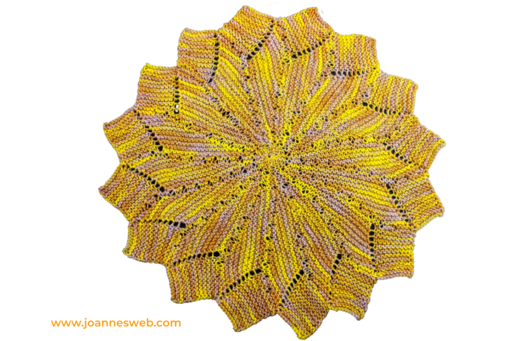 Sunny Placemat Knitting Pattern- Last Minute Knitted Gifts