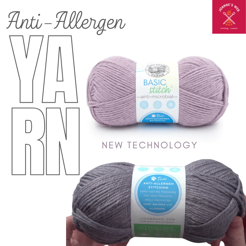 anti-microbial yarn by Lion Brand anti-microbial yarn by Lion Brand